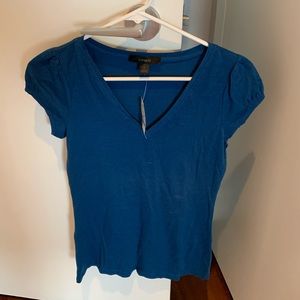 Express blue v neck t-shirt